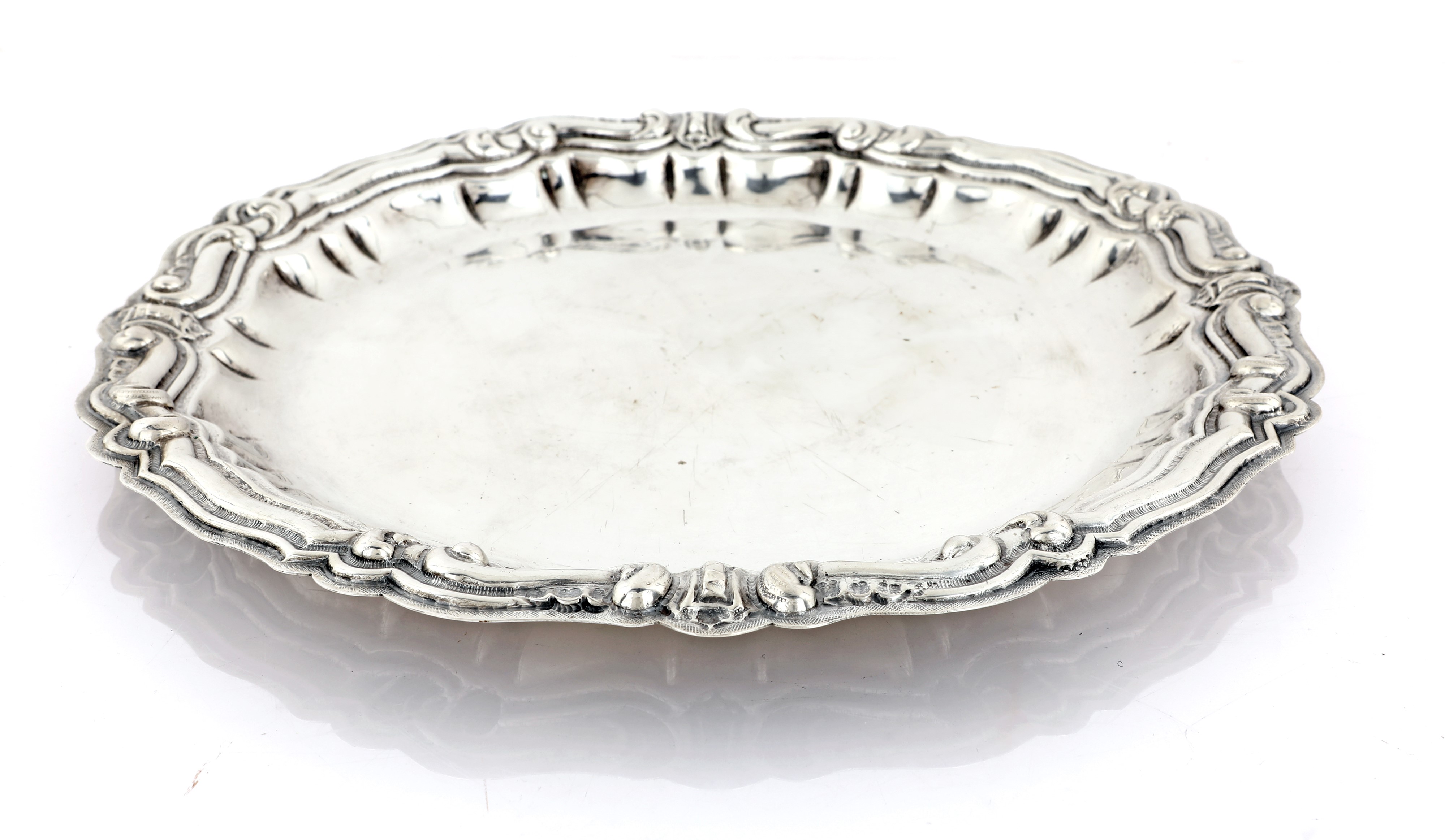 Piatto Circolare in Argento 800/000