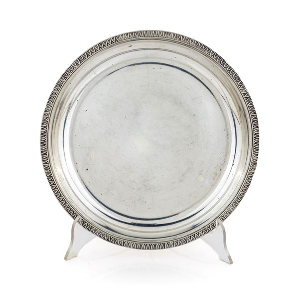 Piatto fondo in argento 800/000