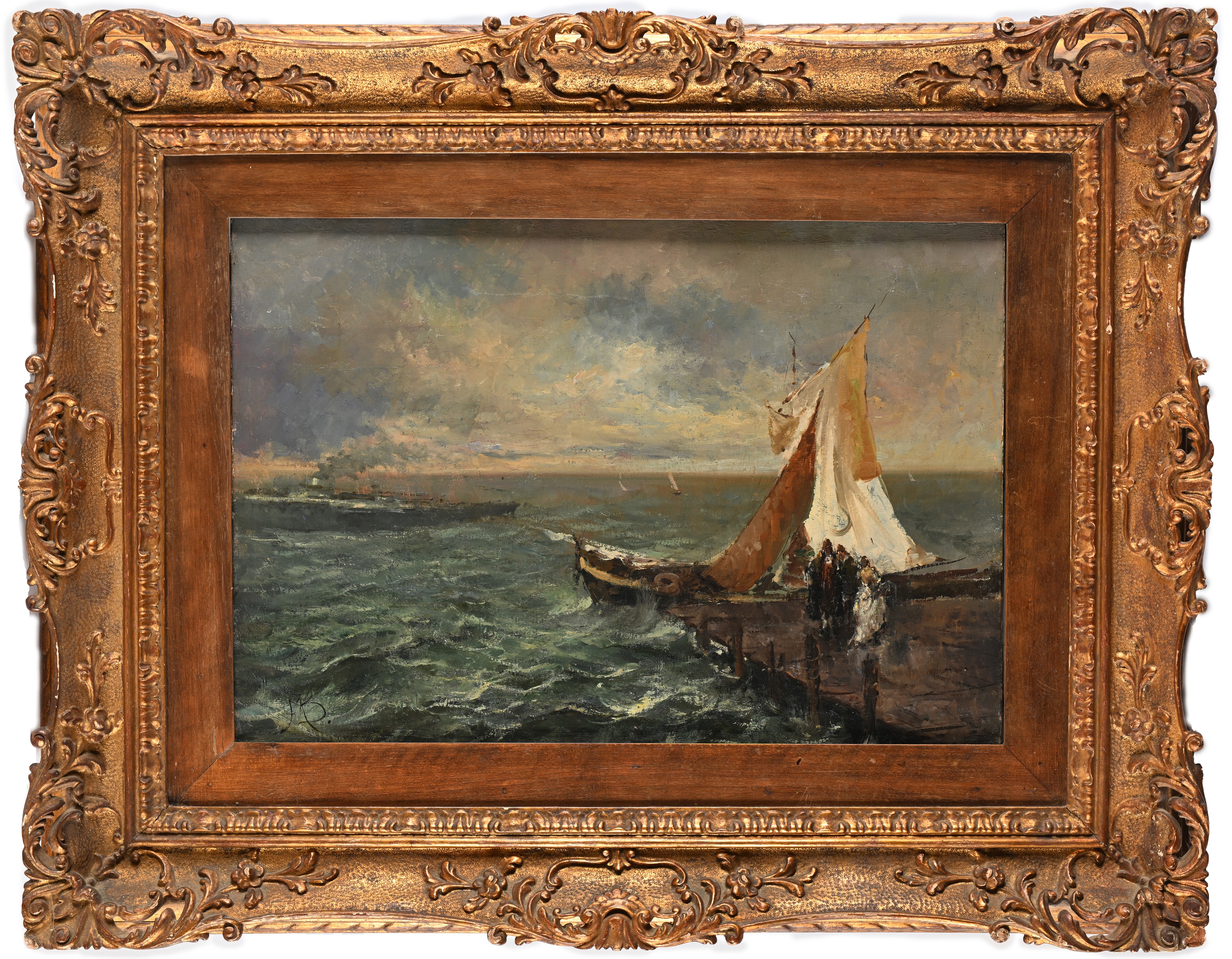 Mosè Bianchi - Imbarcadero a Chioggia