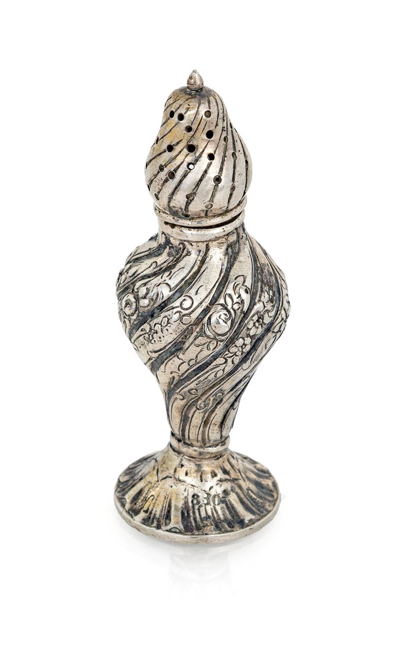 Piccolo Caster Portasale in Argento