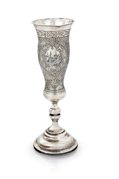 Flute in Argento 875/000 Niellato, Mosca 1888