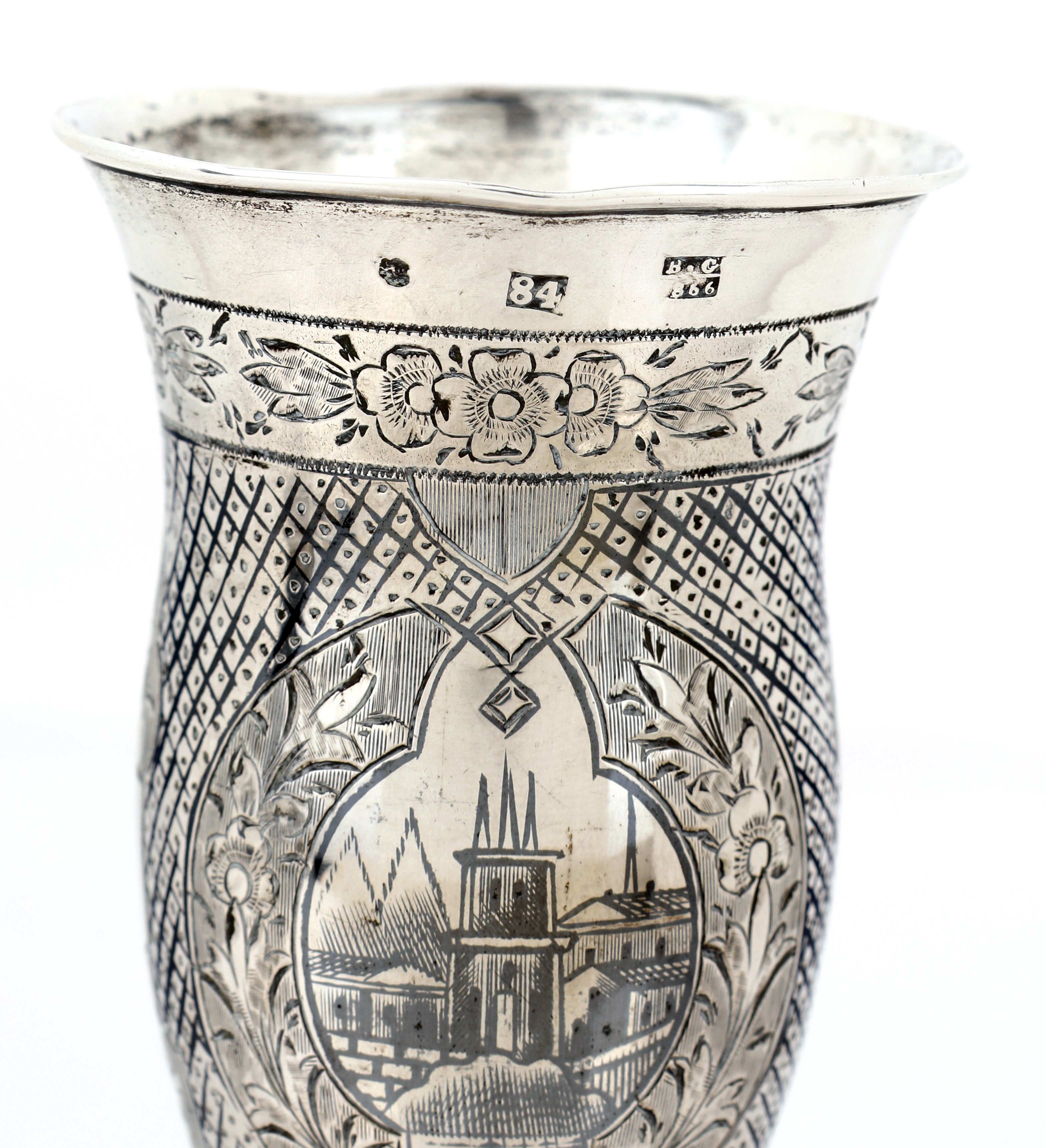Flute in Argento 875/000 Niellato, Mosca 1888