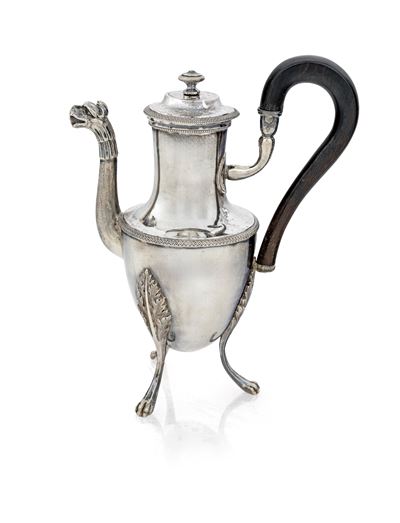 Caffettiera Egoiste in Argento 925/000, Parigi 1789, Argentiere Nicolas Caillenzen