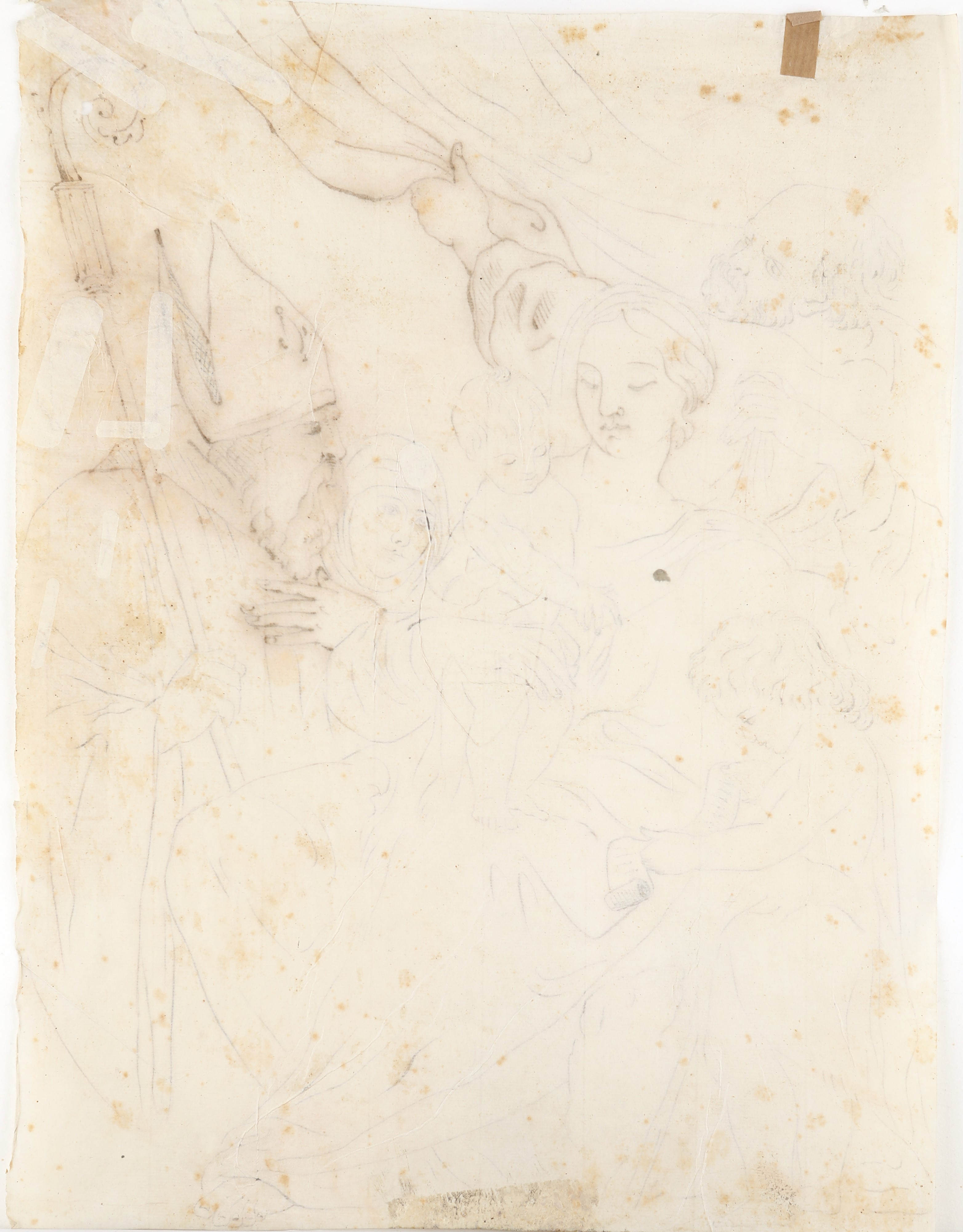 Scuola Italiana del XVIII Secolo - Madonna con San Ludovico