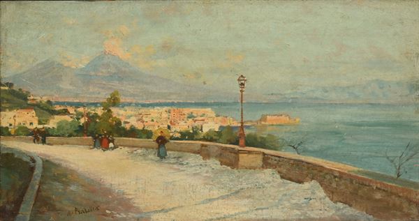 Attilio Pratella - Napoli - Panorama da Via Tasso