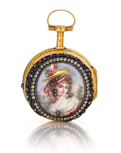 Abraham Colomby, Orologio da Tasca a Doppia Cassa in Oro