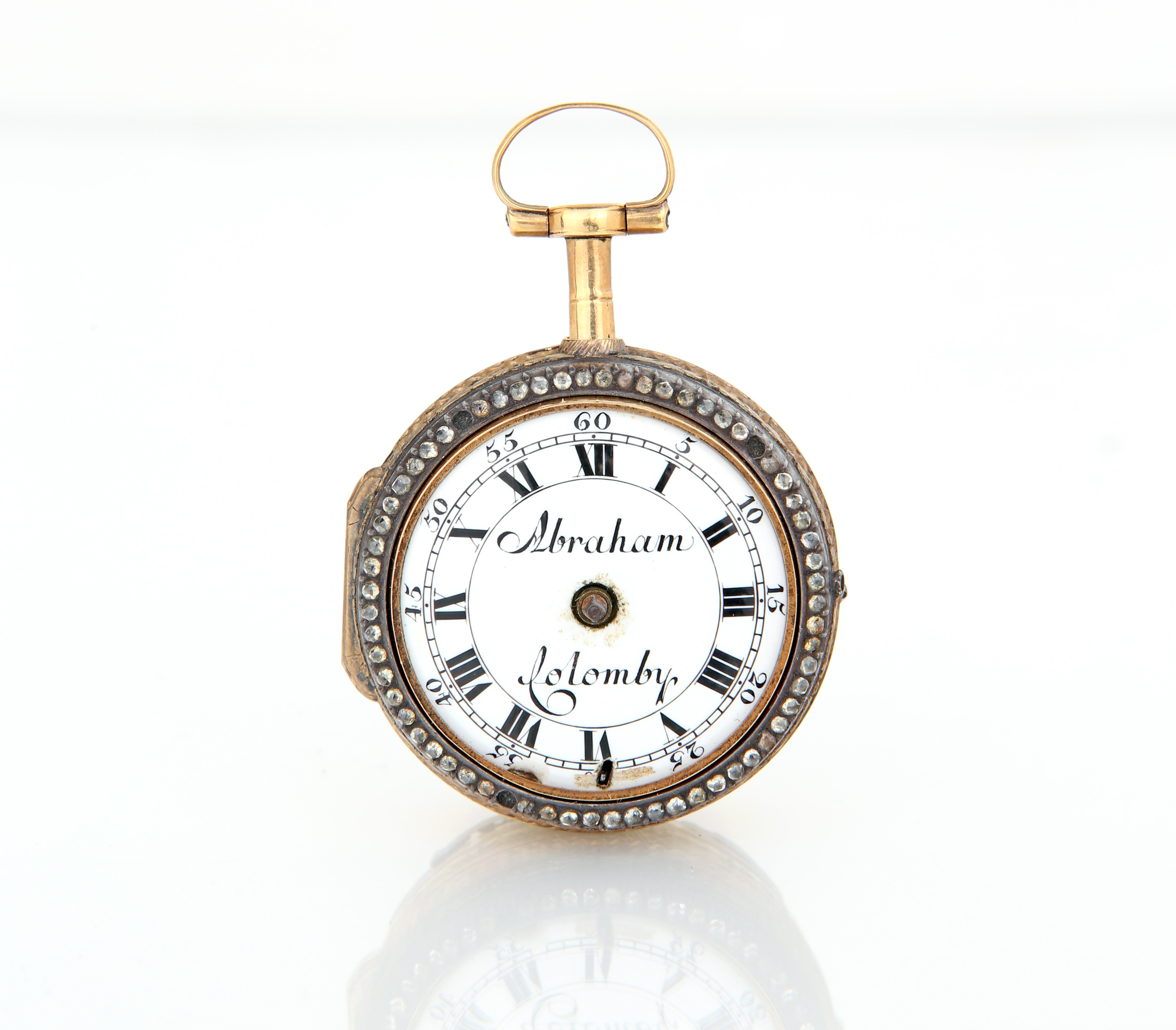 Abraham Colomby, Orologio da Tasca a Doppia Cassa in Oro