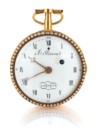 Jean Patron, Orologio da Tasca con Ripetizione a Ore e Quarti in Oro