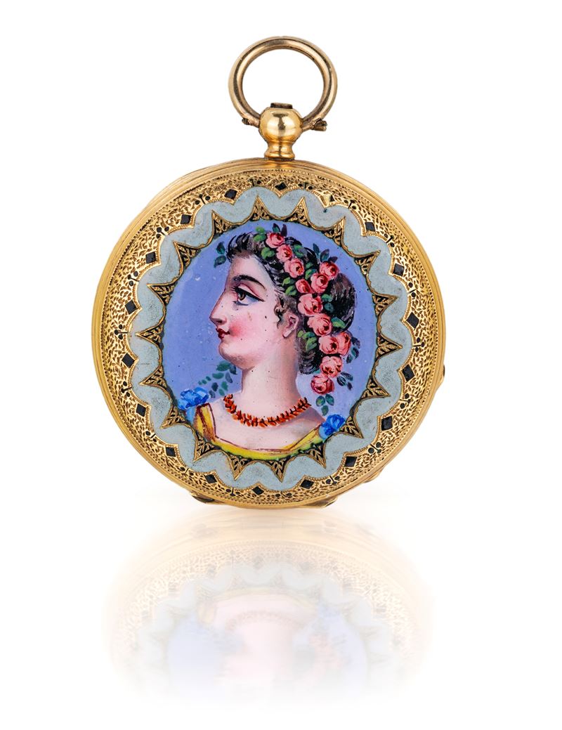 L. Mugnier, Orologio da Tasca a Savonette in Oro