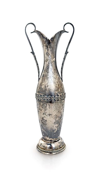 Vasetto Biansato Solifleur con Bocca Lobata