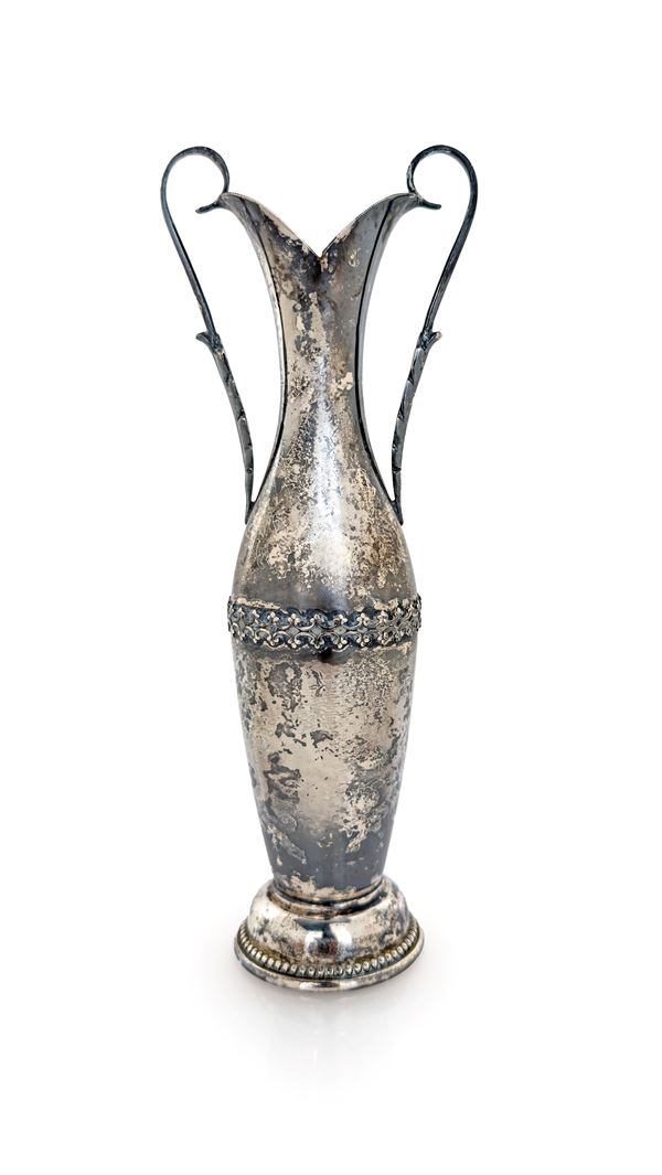 Vasetto biansato solifleur con bocca lobata