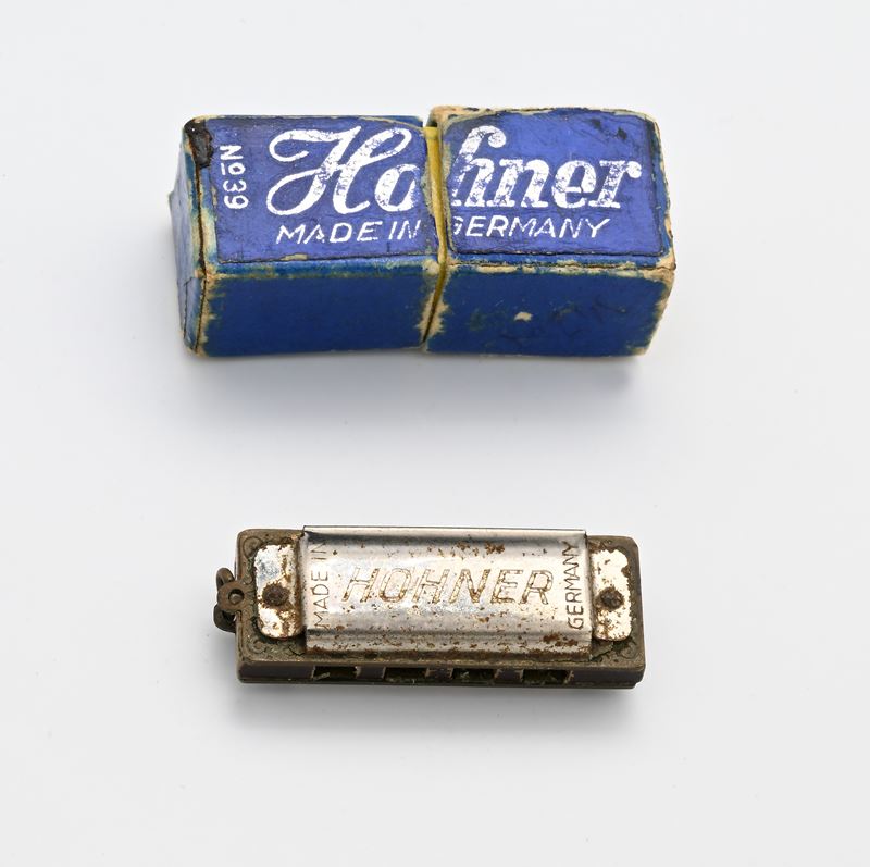 Hohner - Fisarmonica a Bocca in Miniatura in Legno e Metallo
