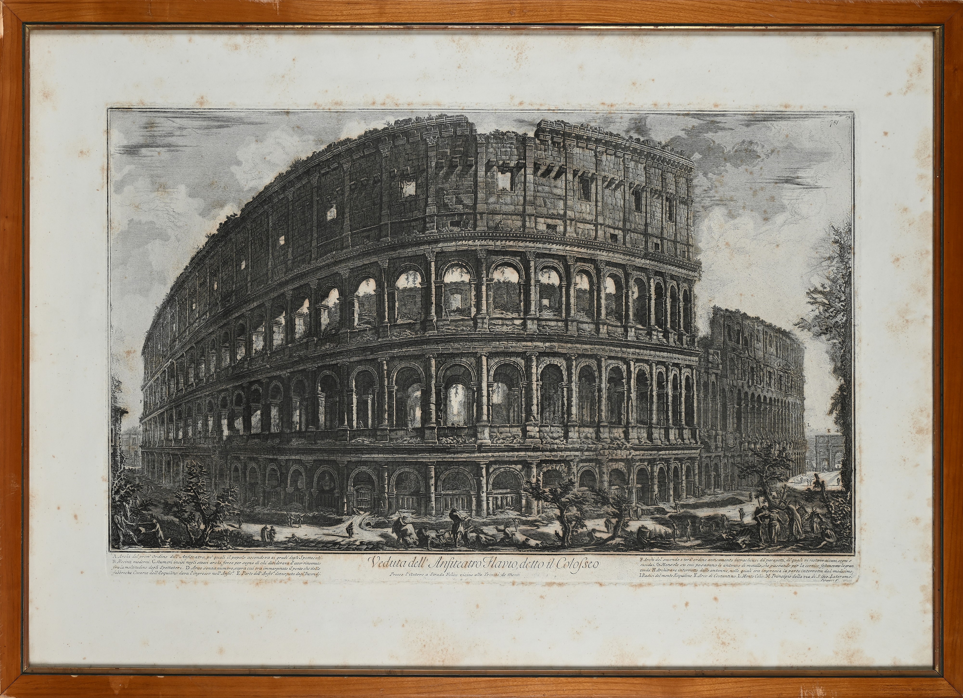 Ristampa della Veduta del Colosseo
