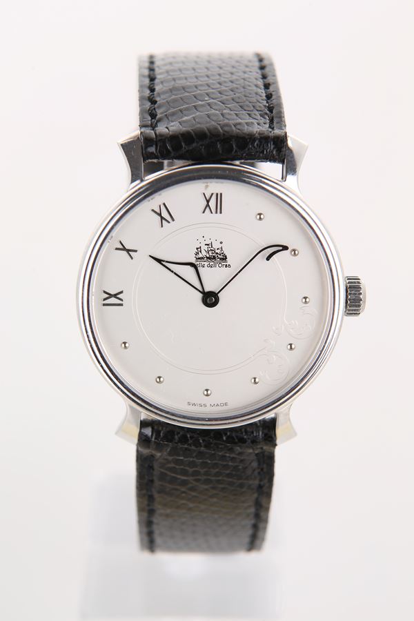 Le Stelle dell'Orsa - Orologio da polso automatico da uomo in argento 925/000 con bilanciere a vista sul fondello