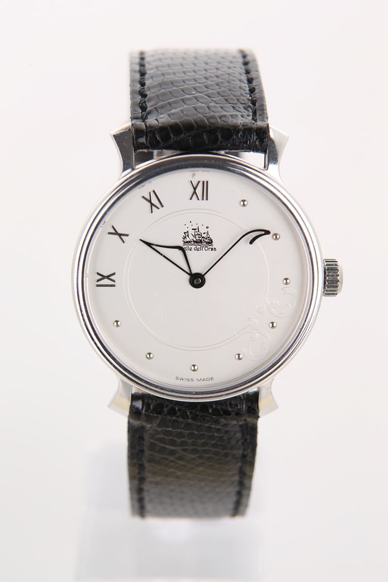 Le Stelle dell'Orsa - Orologio da polso automatico da uomo in argento 925/000 con bilanciere a vi...