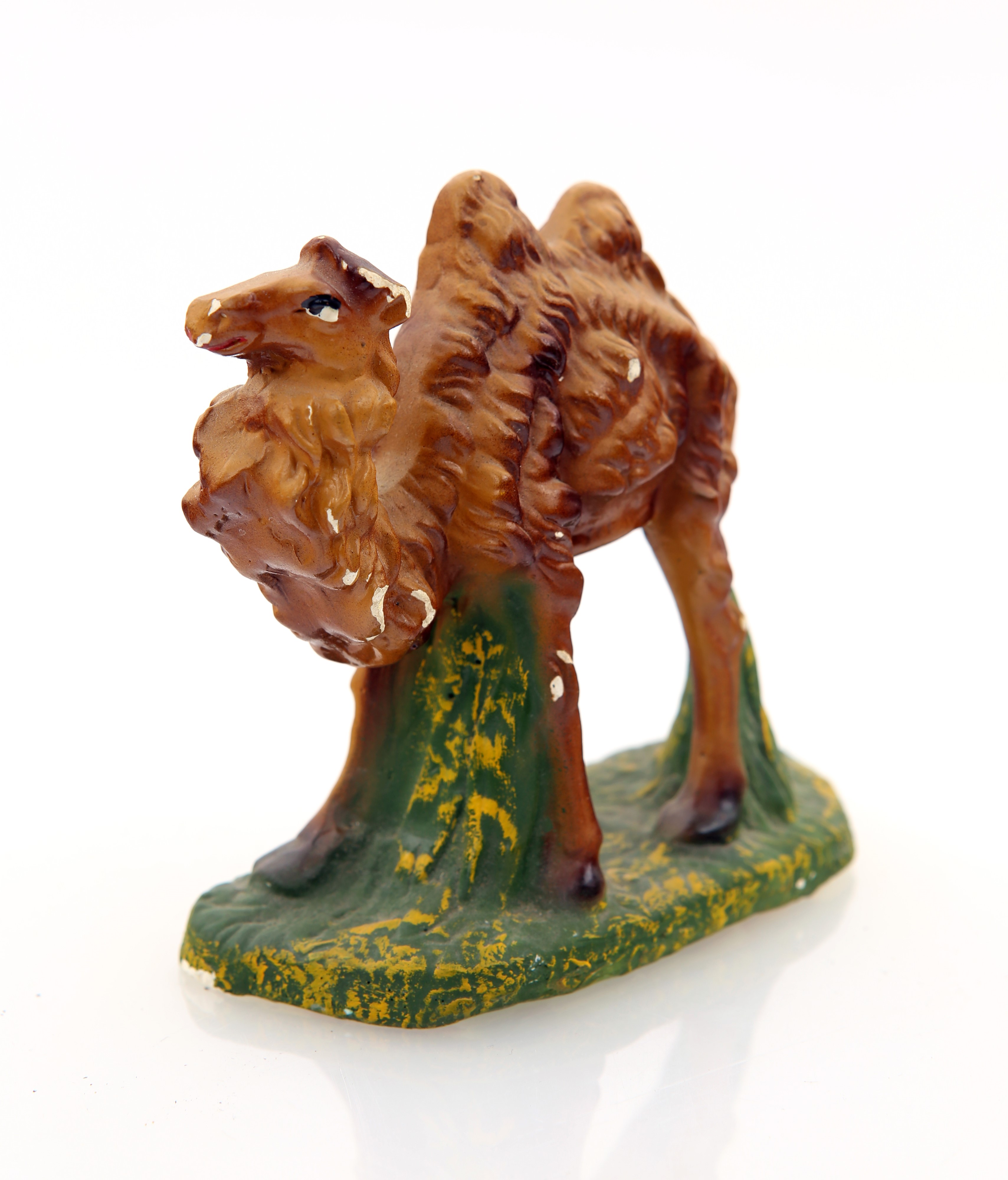 Cammello in gesso policromo