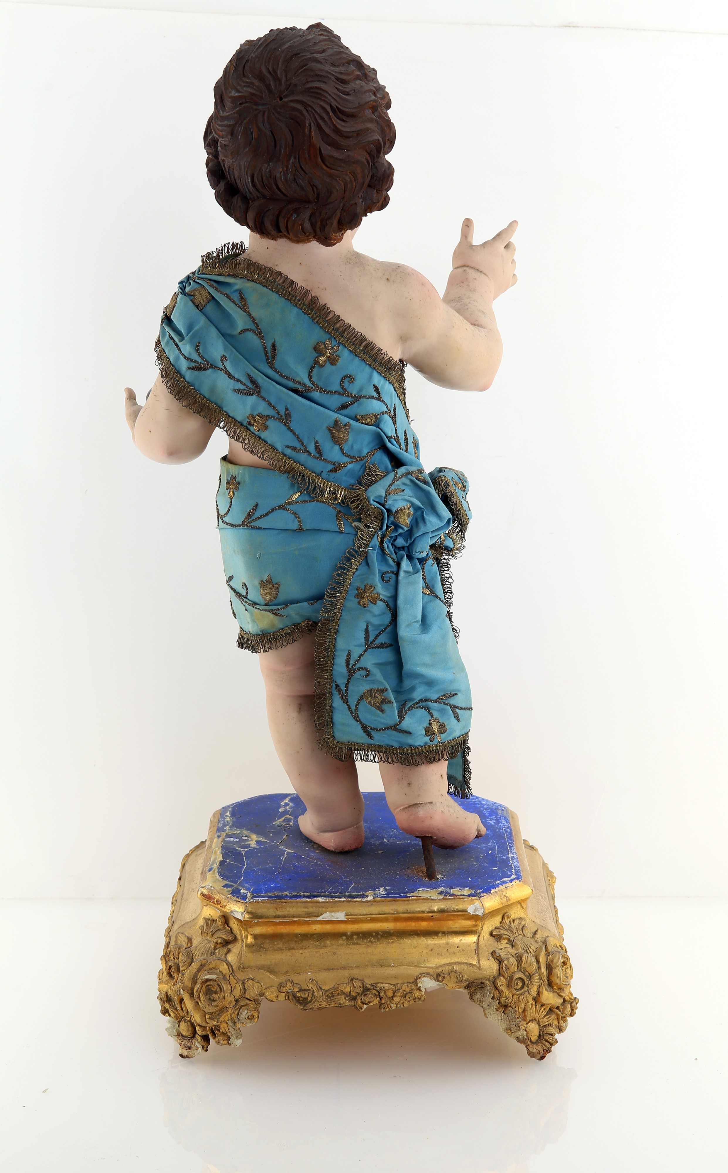 Salvator Mundi in legno laccato