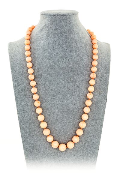 Collana in Corallo Rosa e Oro