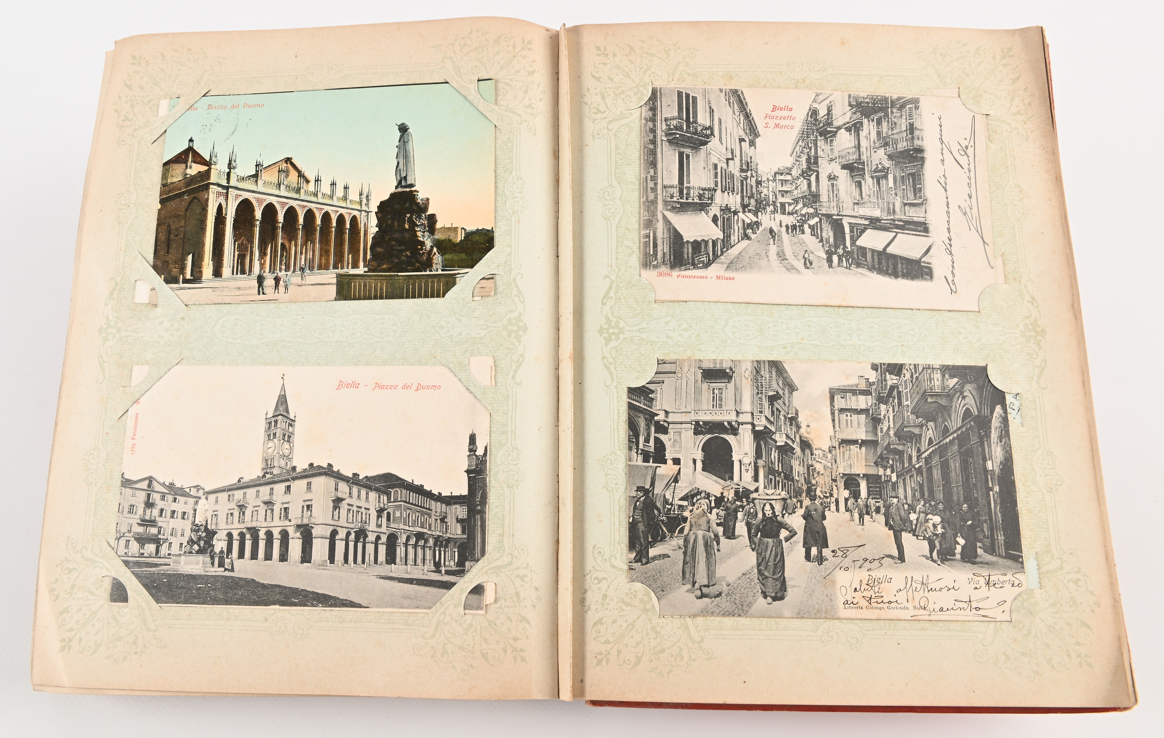 Album Contenente Circa 210 Cartoline per lo Più Viaggiate degli Inizi del '900 Raffiguranti Torin...