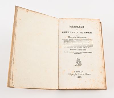 Pasquale Monterossi - Manuale di Chirurgia Minore. con 12 Tavole in Rame
