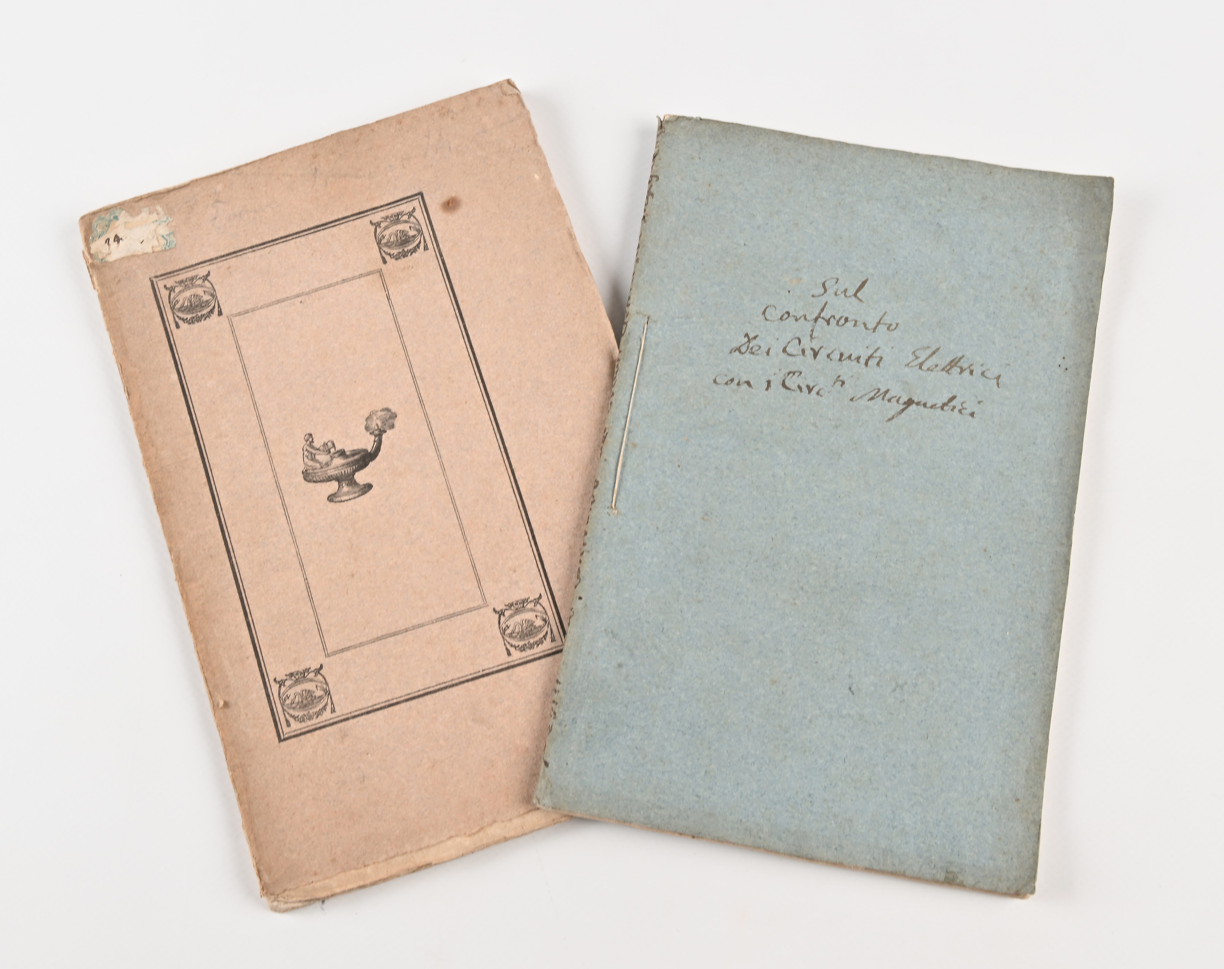 Lotto di 2 opuscoli sulle correnti elettriche e sul magnetismo: Esperienze sulla esistenza e le l...