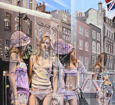 London New Bond Street, olio su tela (2011)