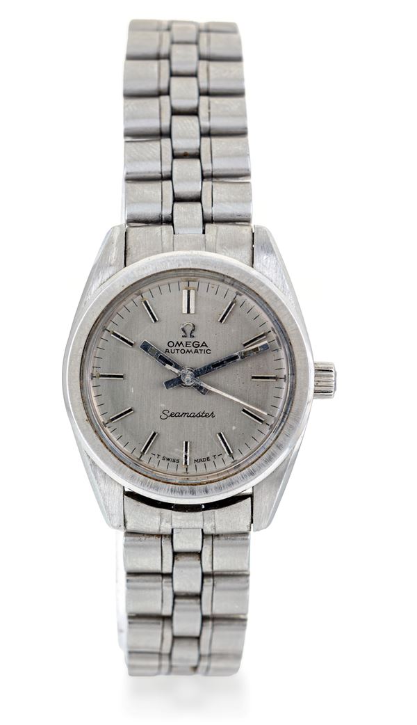 Omega Seamaster (565008) - Orologio da polso automatico da donna con cassa in acciaio e bracciale in acciaio originale