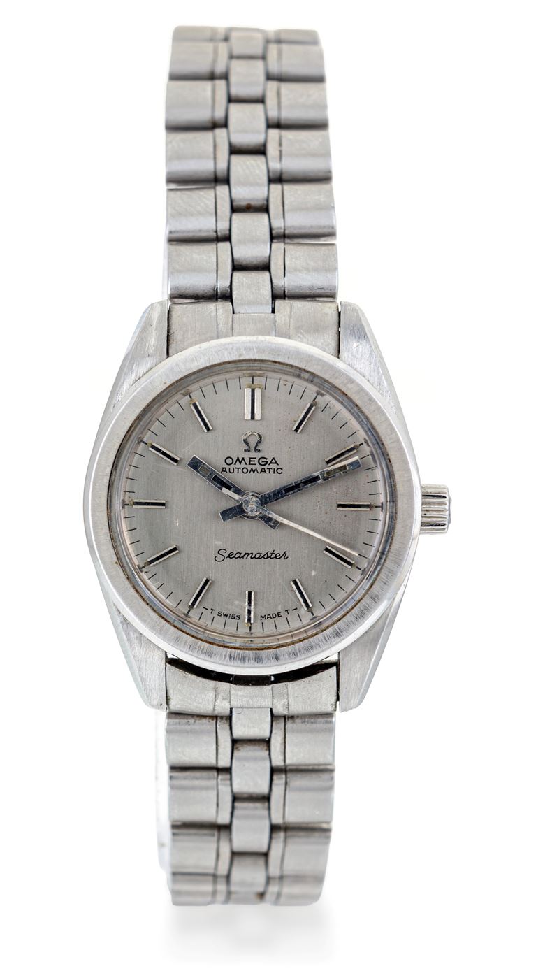 Omega Seamaster (565008) - Orologio da polso automatico da donna con cassa in acciaio e bracciale...