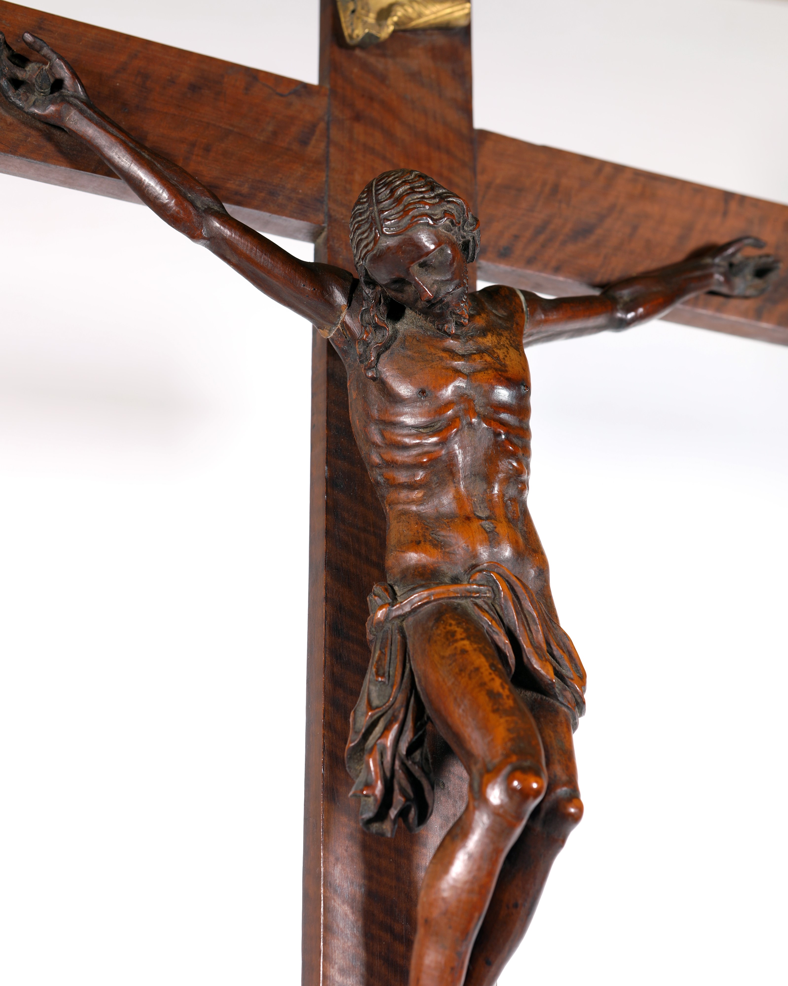 Crocifisso da altare in bosso, primo quarto del XVIII secolo