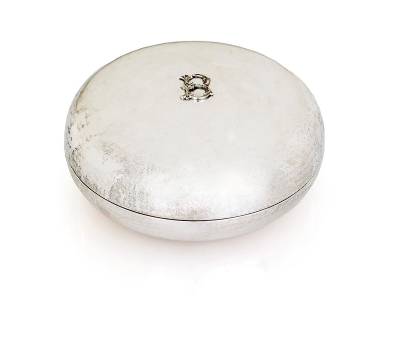Scatola Circolare in Argento Sterling, Federico Buccellati