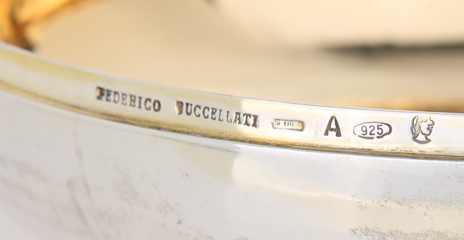 Scatola Circolare in Argento Sterling, Federico Buccellati