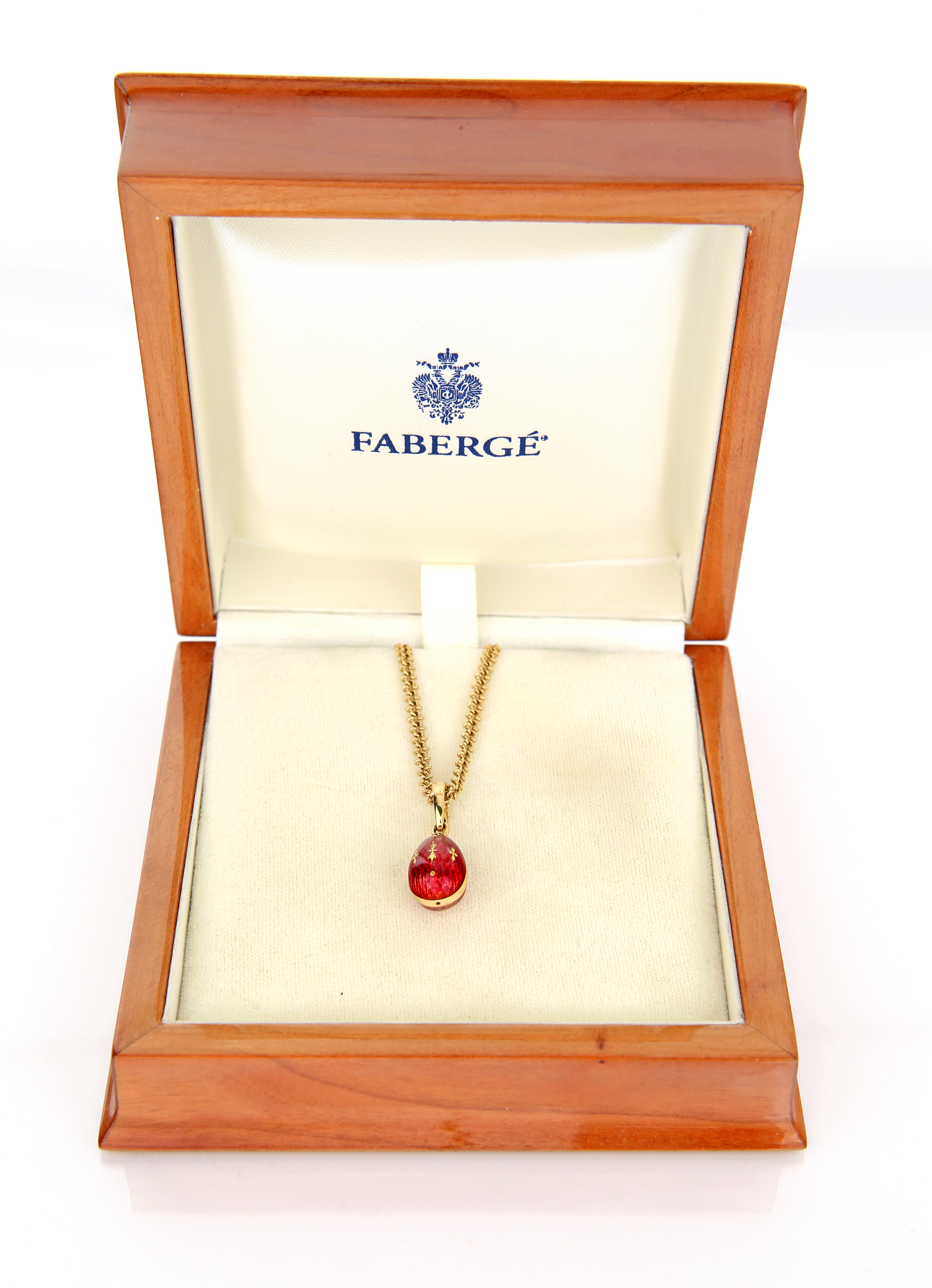 Fabergé Victor Mayer, Pendente con Catena in Oro e Smalto