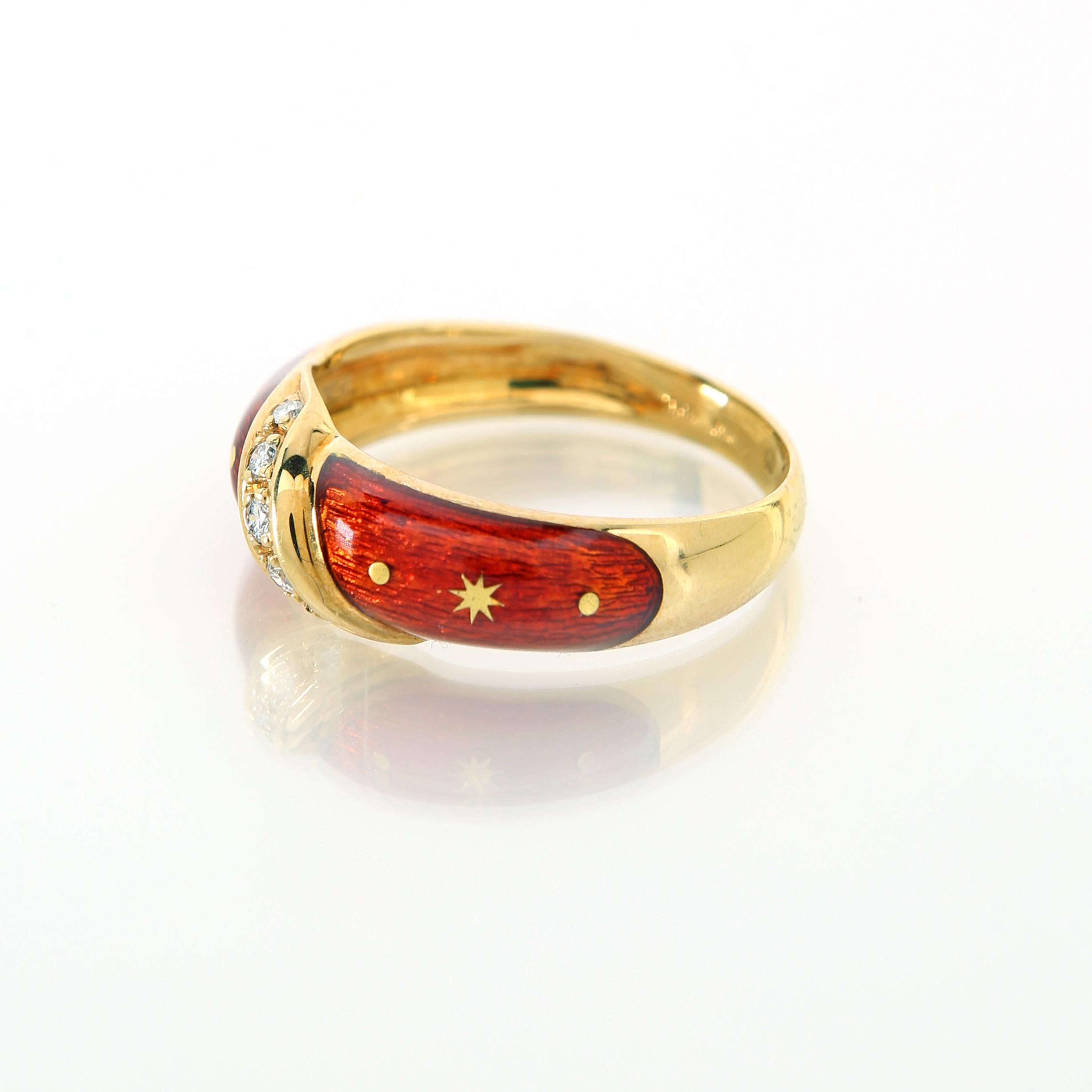 Fabergé Victor Mayer, Anello in Oro e Smalto