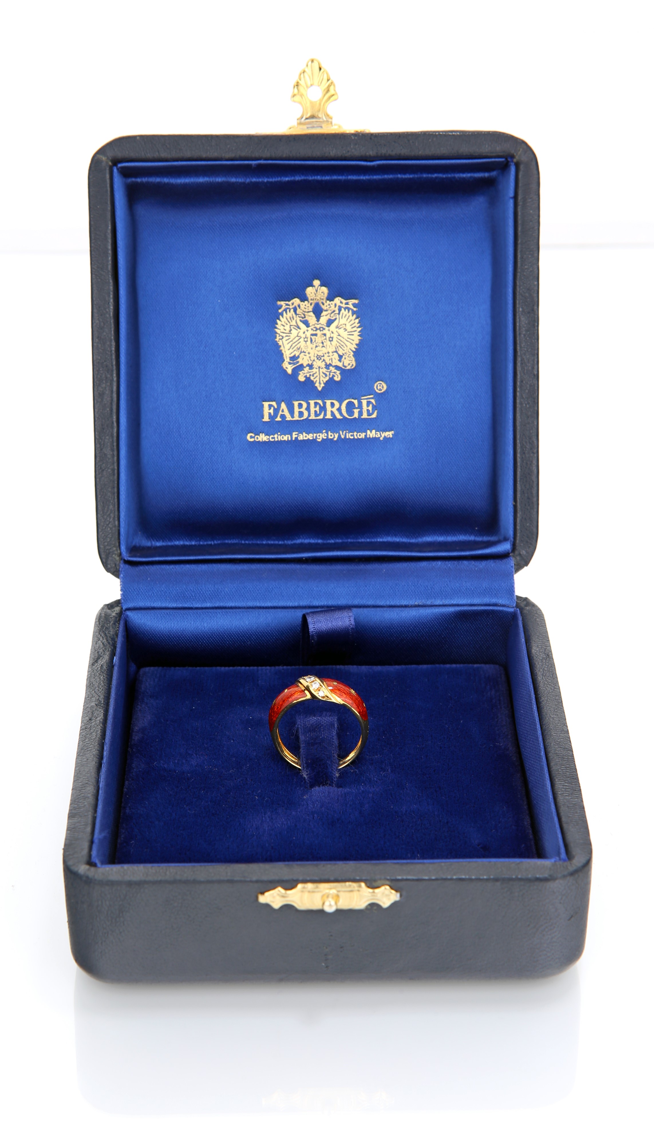 Fabergé Victor Mayer, Anello in Oro e Smalto