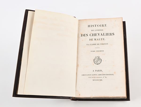 René-Aubert de Vertot - Histoire de l'Ordre des Chevaliers de Malte (solo i primi 6 volumi su 7)