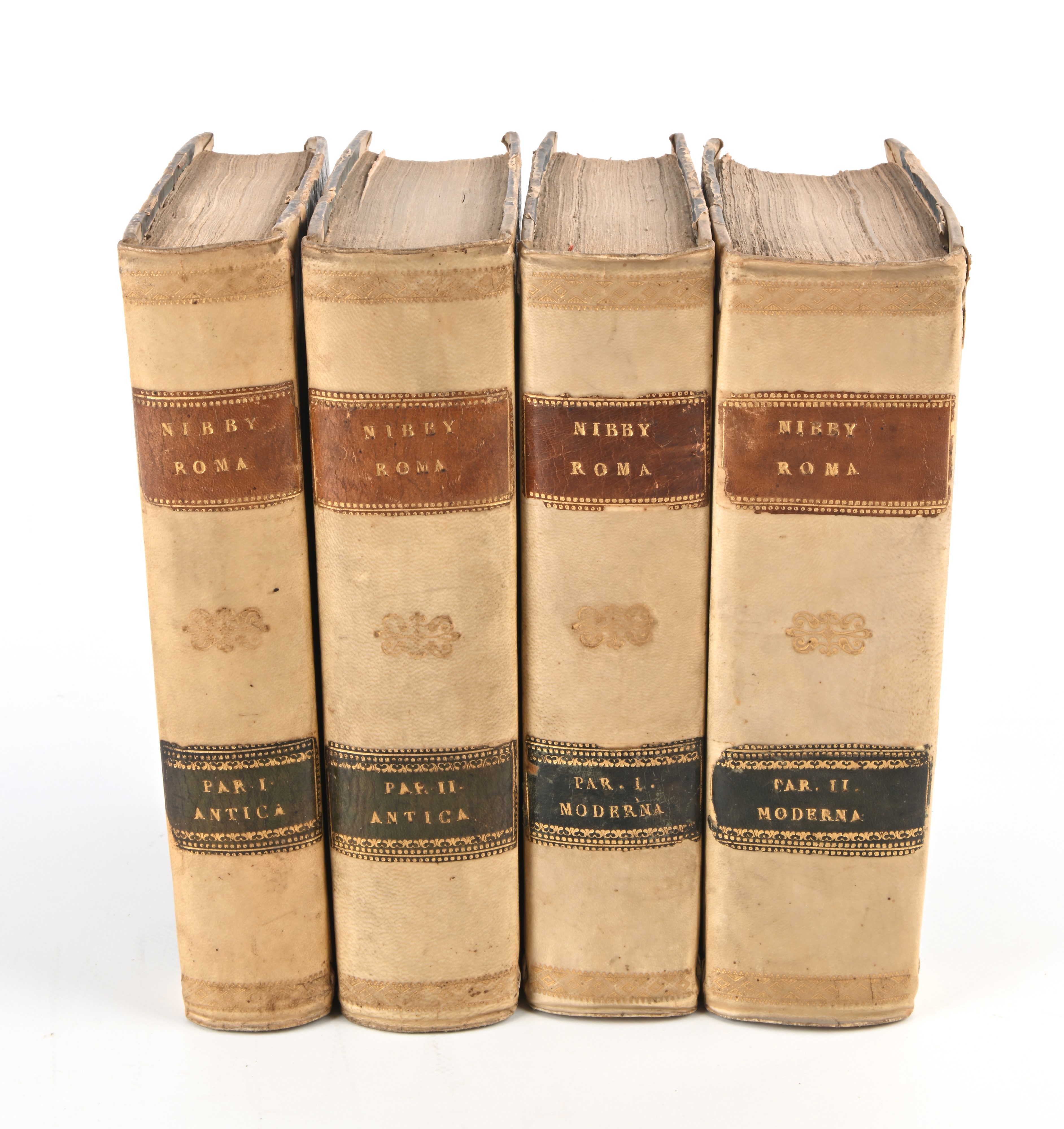 Antonio Nibby - Roma MDCCCXXXVIII Parte Antica I-II / Parte Moderna I-II