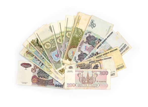 Lotto di cartamoneta Russia ed U.R.S.S.