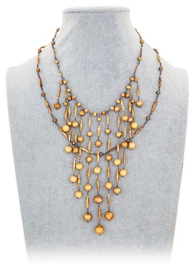 Coppia di Collane Antiche in Oro e Argento