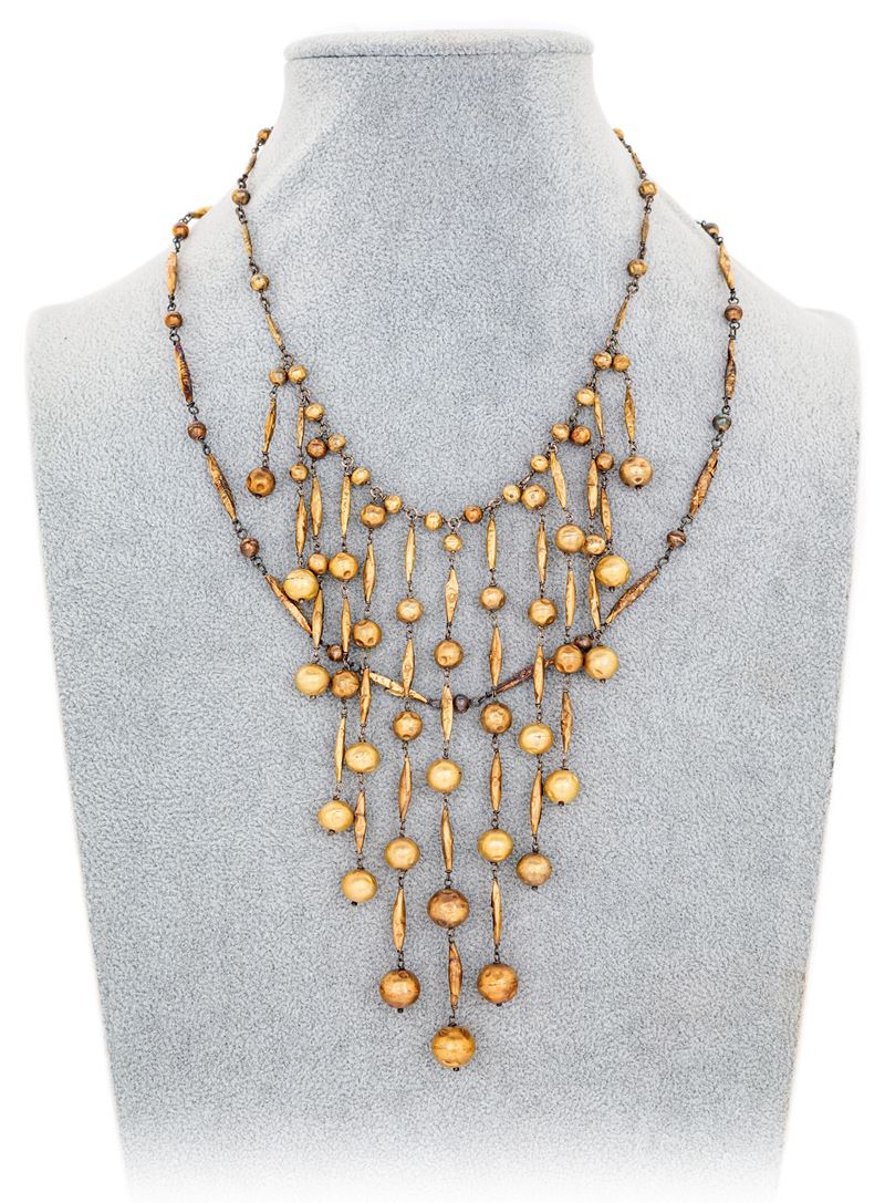 Coppia di Collane Antiche in Oro e Argento