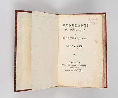(melchiorre Missirini) - Monumenti di Scultura e Architettura Sonetti