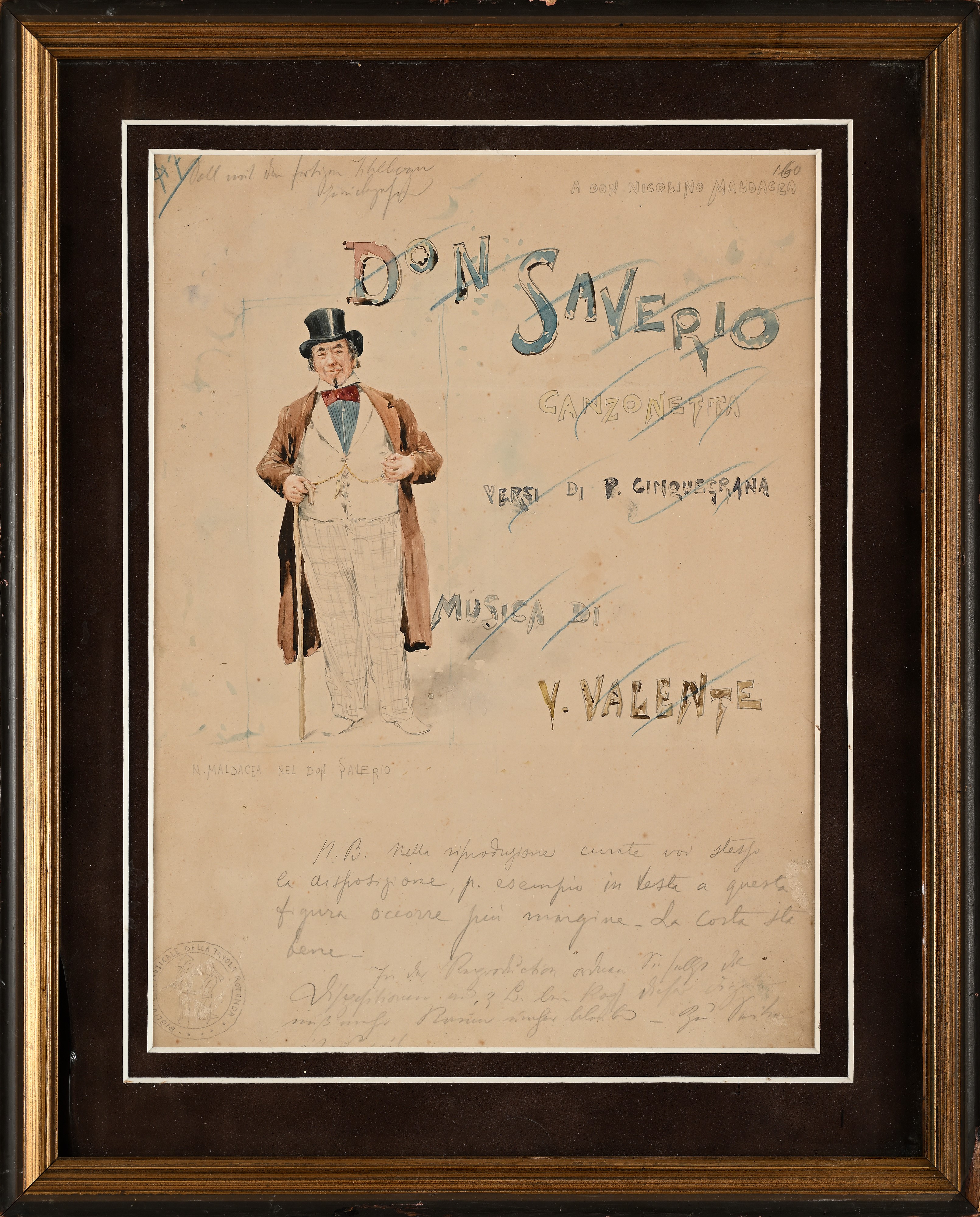 Pietro Scoppetta - 'don Saverio, Canzonetta'
