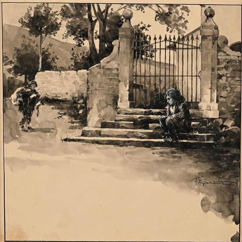 Francesco Galante - Tavola per Illustrazione di ‘racconti della Steppa’