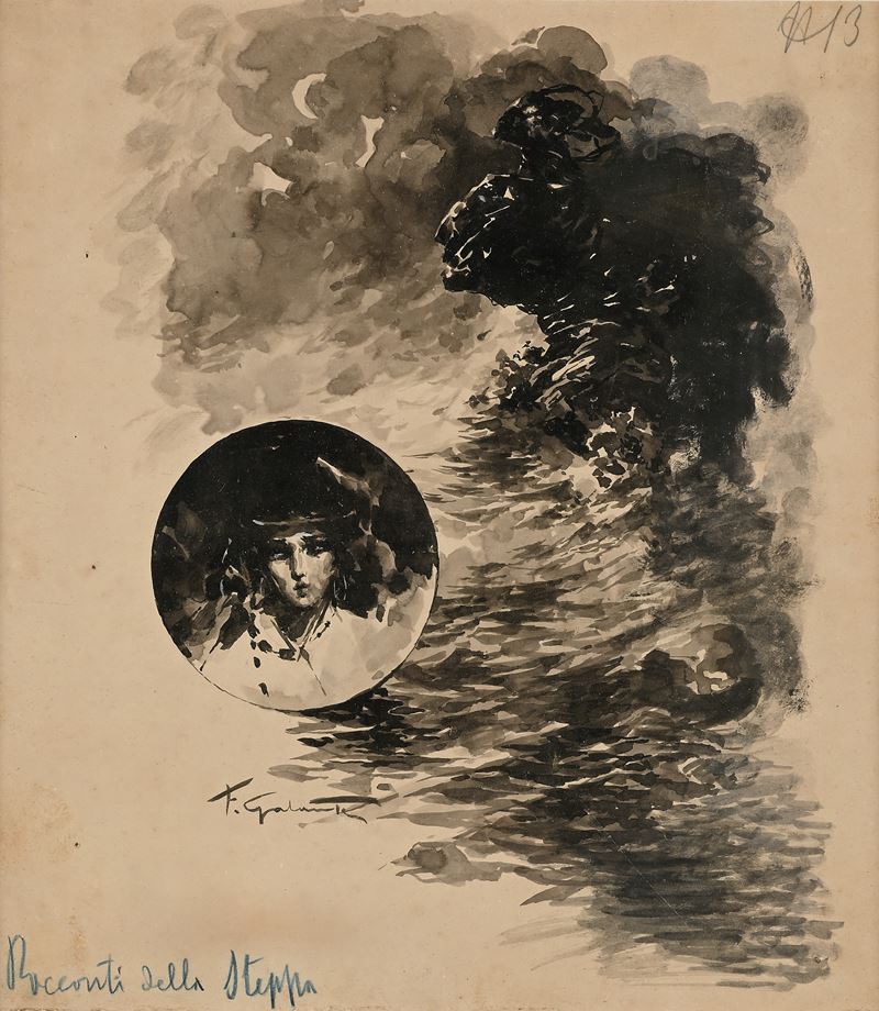 Francesco Galante - Tavola per Illustrazione di ‘racconti della Steppa’ (n. 13)