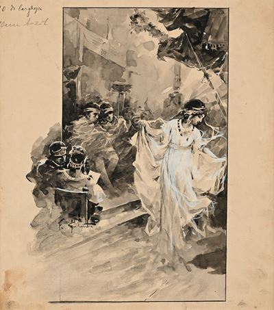 La Danza di Salomè - Tavola per Illustrazione