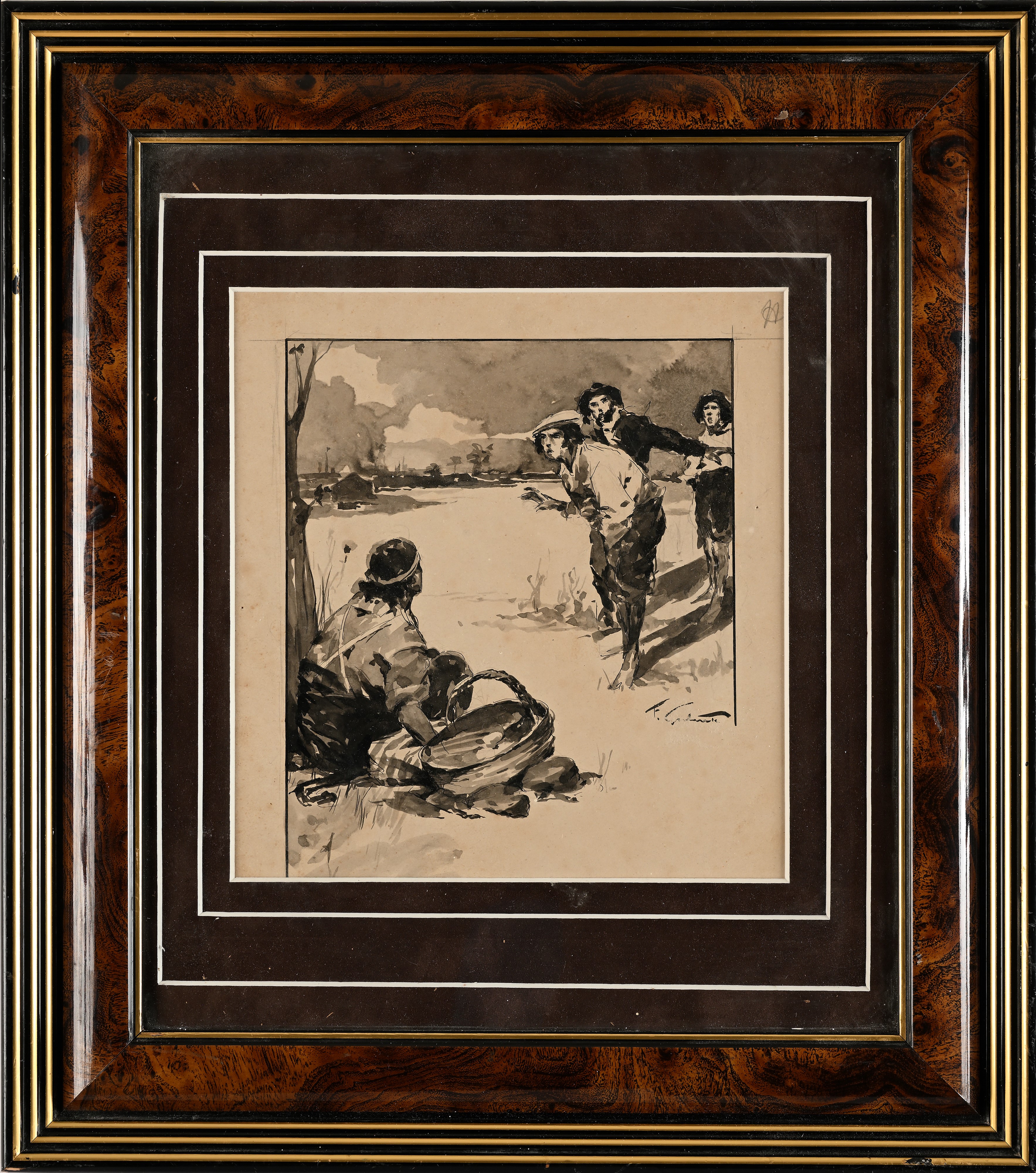 Francesco Galante - Tavola per Illustrazione di ‘racconti della Steppa’