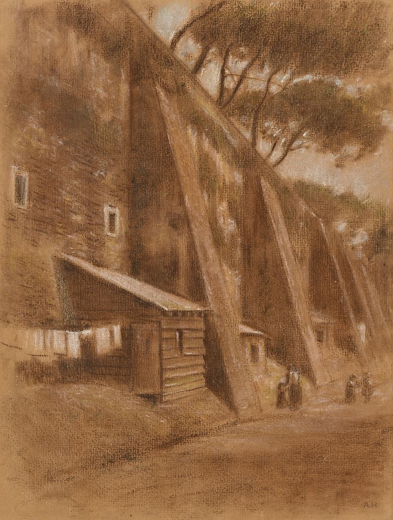 Adolf Hirémy-hirschl - Roma, al Muro Torto, 1910 Circa