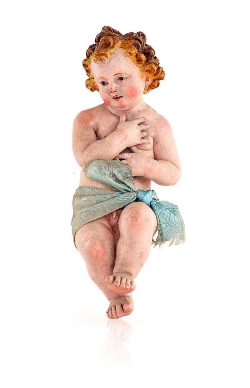 Bambin Gesù in Terracotta Policroma