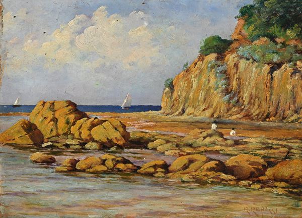 Veduta della costa nei pressi di Livorno