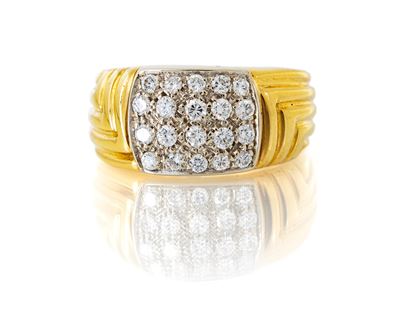Anello a Fascia in Oro e Brillanti