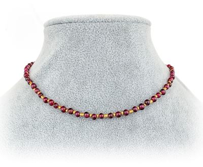 Bracciale Doppio in Oro e Granati